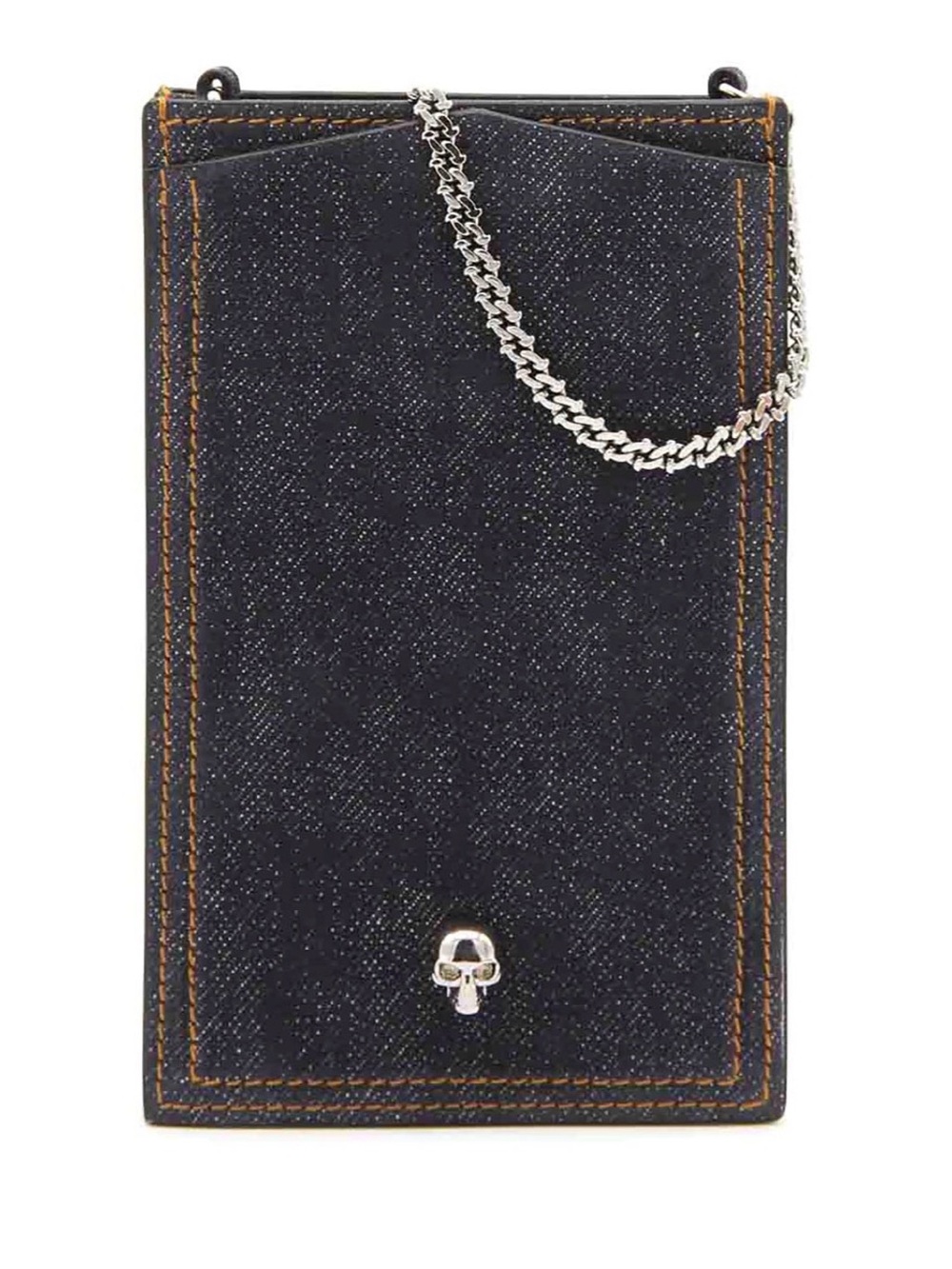 Alexander Mcqueen Denim Crossbody Phone Holder and Wallet